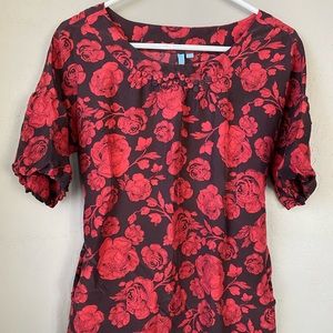 Anthropologie Floral Blouse